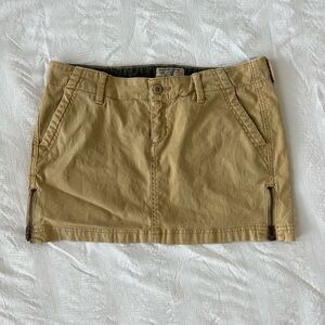 Lucky brand khaki mini skirt size 29